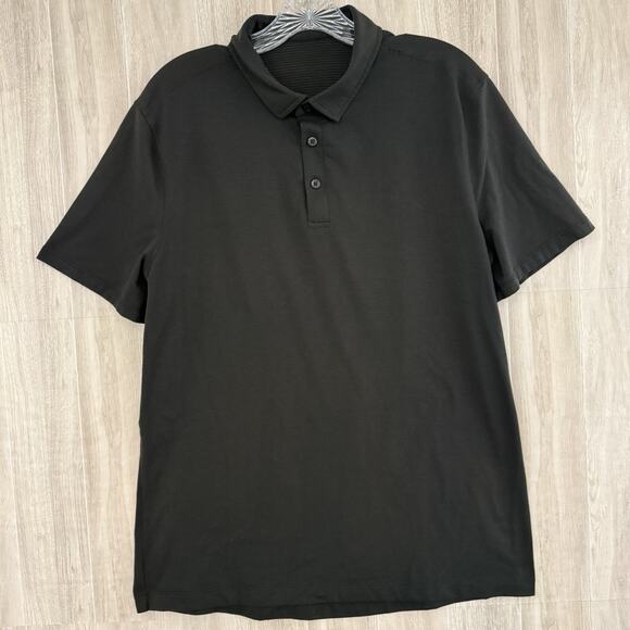 Lululemon Polo Shirt Mens Medium Golf Performance Evolution Tech Pique Faded - Picture 4 of 13